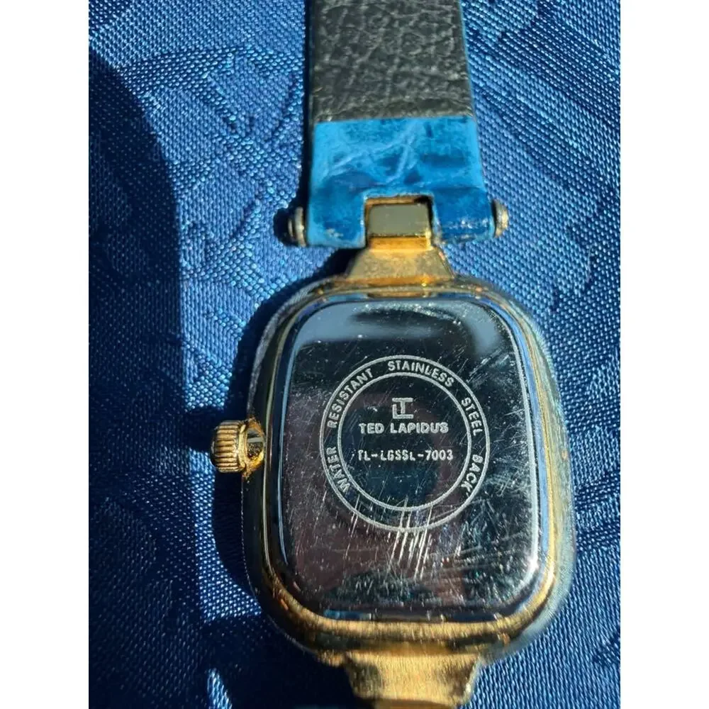 Vintage Ted Lapidus Paris Watch - Blue Dial - TL-LGSSL-7003 (CCC53)